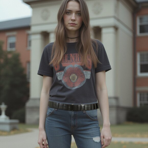 Nice Women Pewter Black Metal Elastic Skinny Stylish Stretch Look Belt Size S M - Picture 9 of 16
